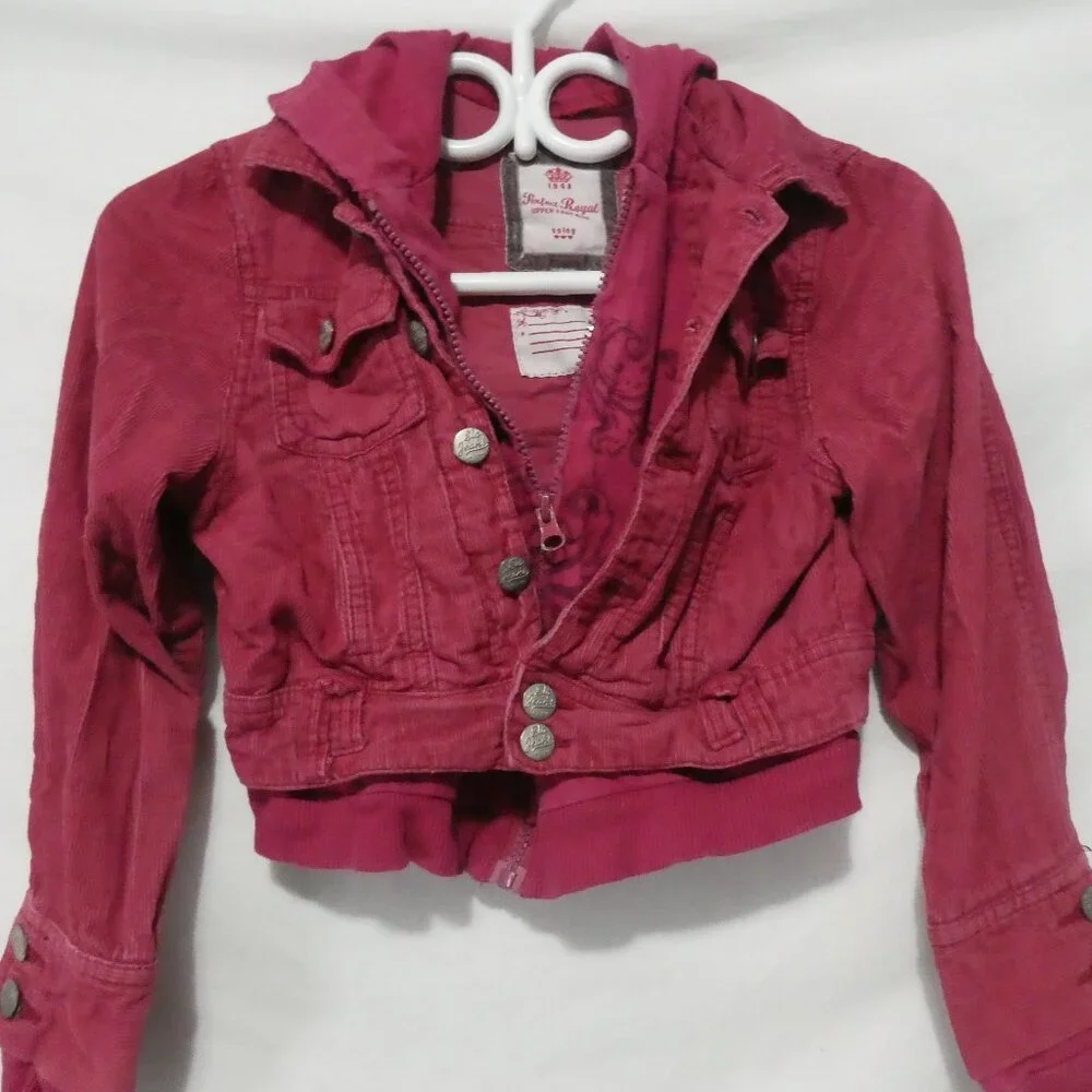 SOLOG - Perfect Royal Upper East Side | size 12 | Pink Corduroy Jacket - Picture 9 of 16